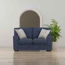 Mercer Blue Sofa & Loveseat