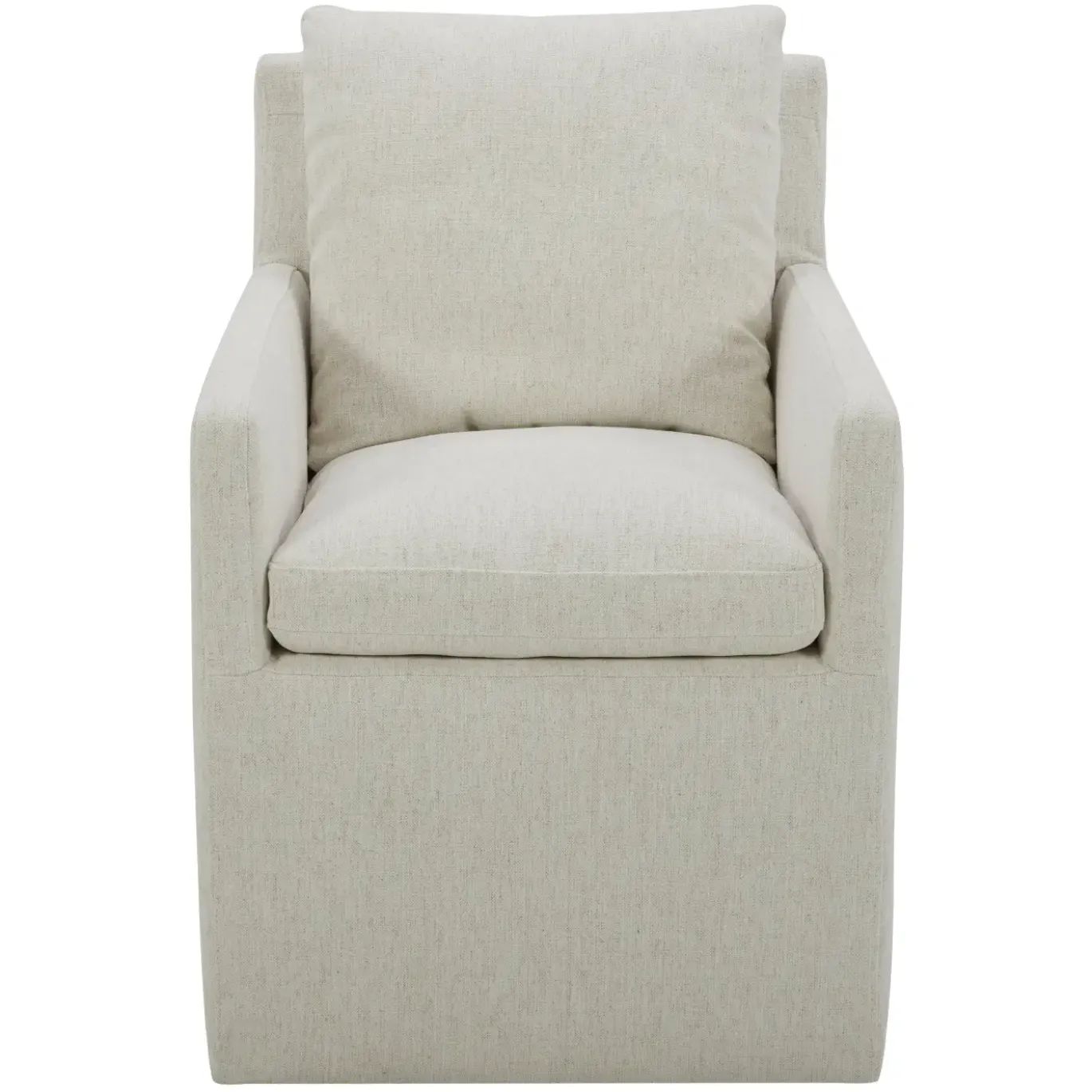 Mila Castered Arm Chair With Crypton Performance Fabric