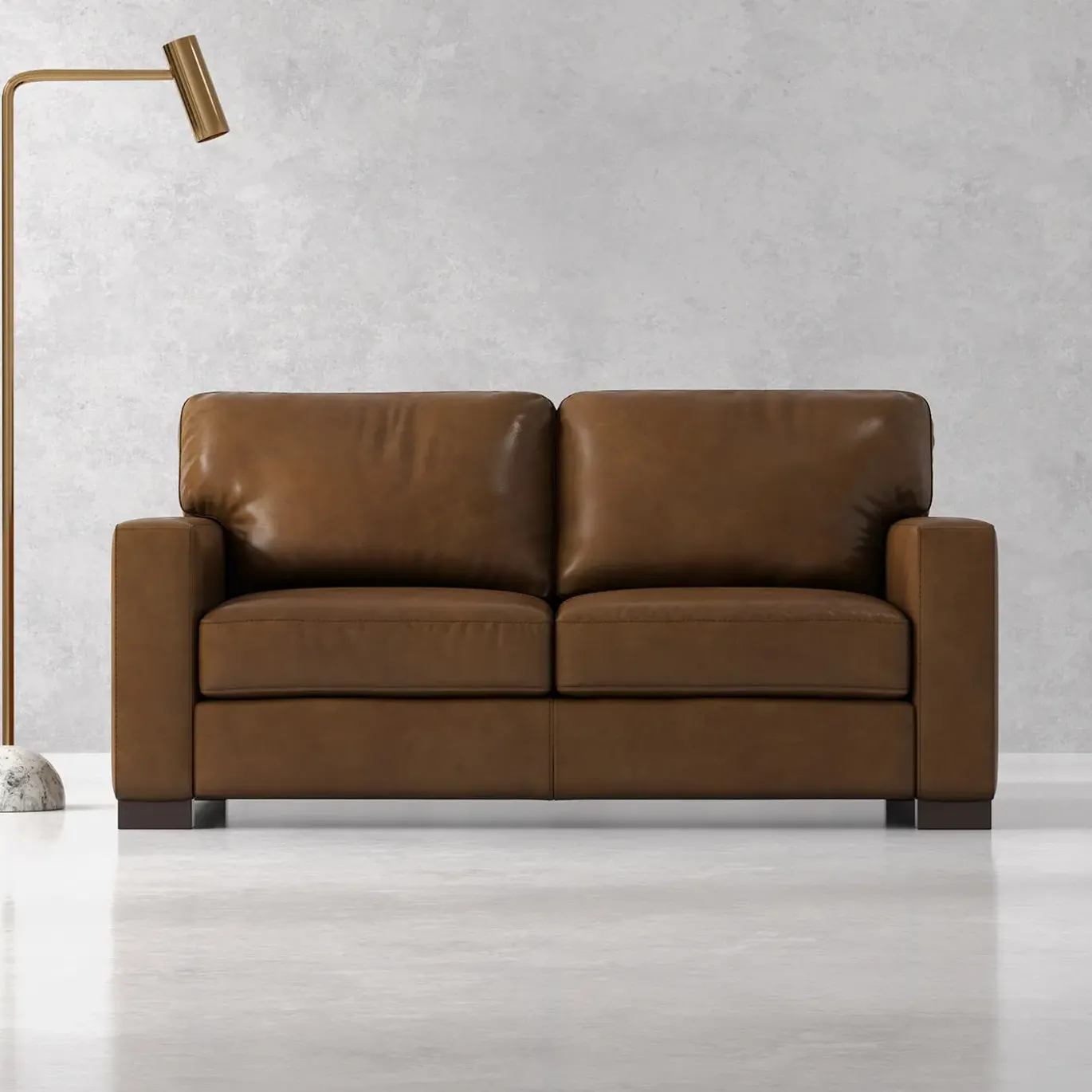 Monarch Leather Loveseat