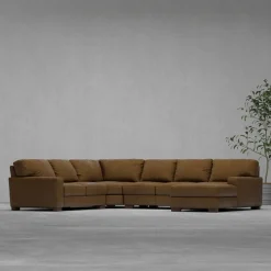 Monarch Leather Sectional