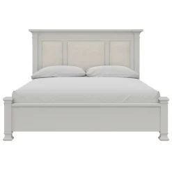 Newport King Upholstered Panel Bed