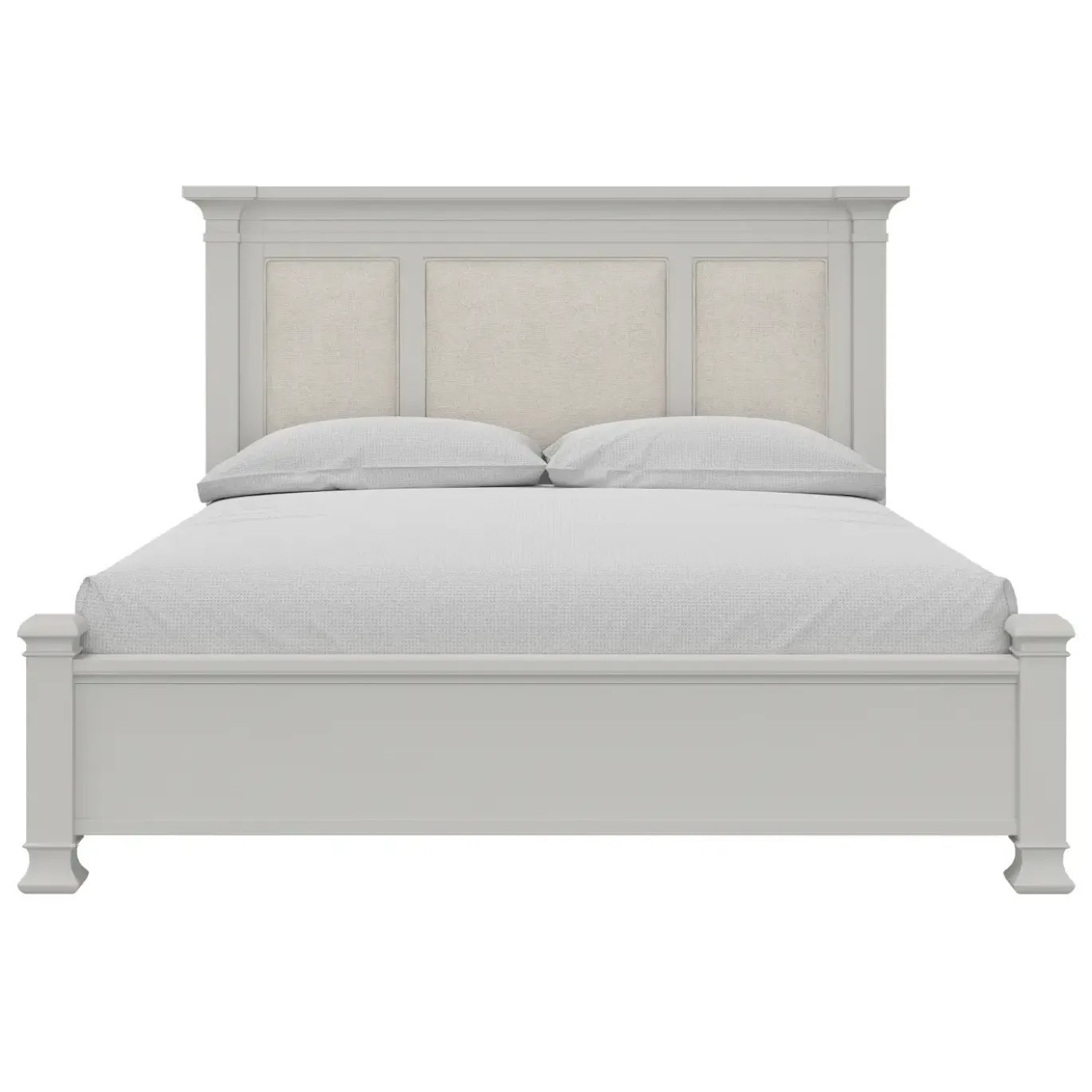 Newport King Upholstered Panel Bed