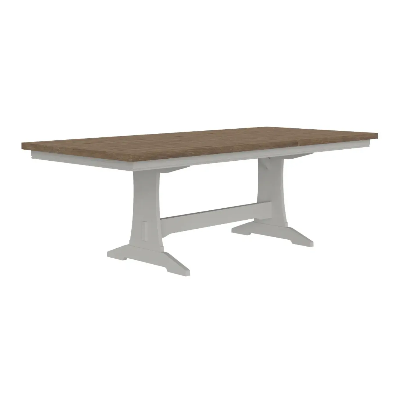 Newport 5pc Dining Set: Trestle Dining Table & 4 Side Chairs