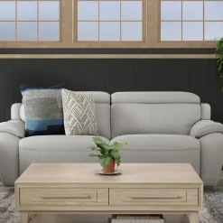 Nixon-New! Leather Power Sofa