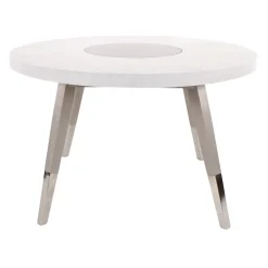 Paramount White Round Dining Set