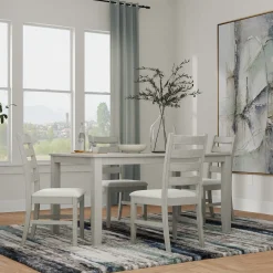 Paseo 5pc Dining Set: Table & 4 Chairs