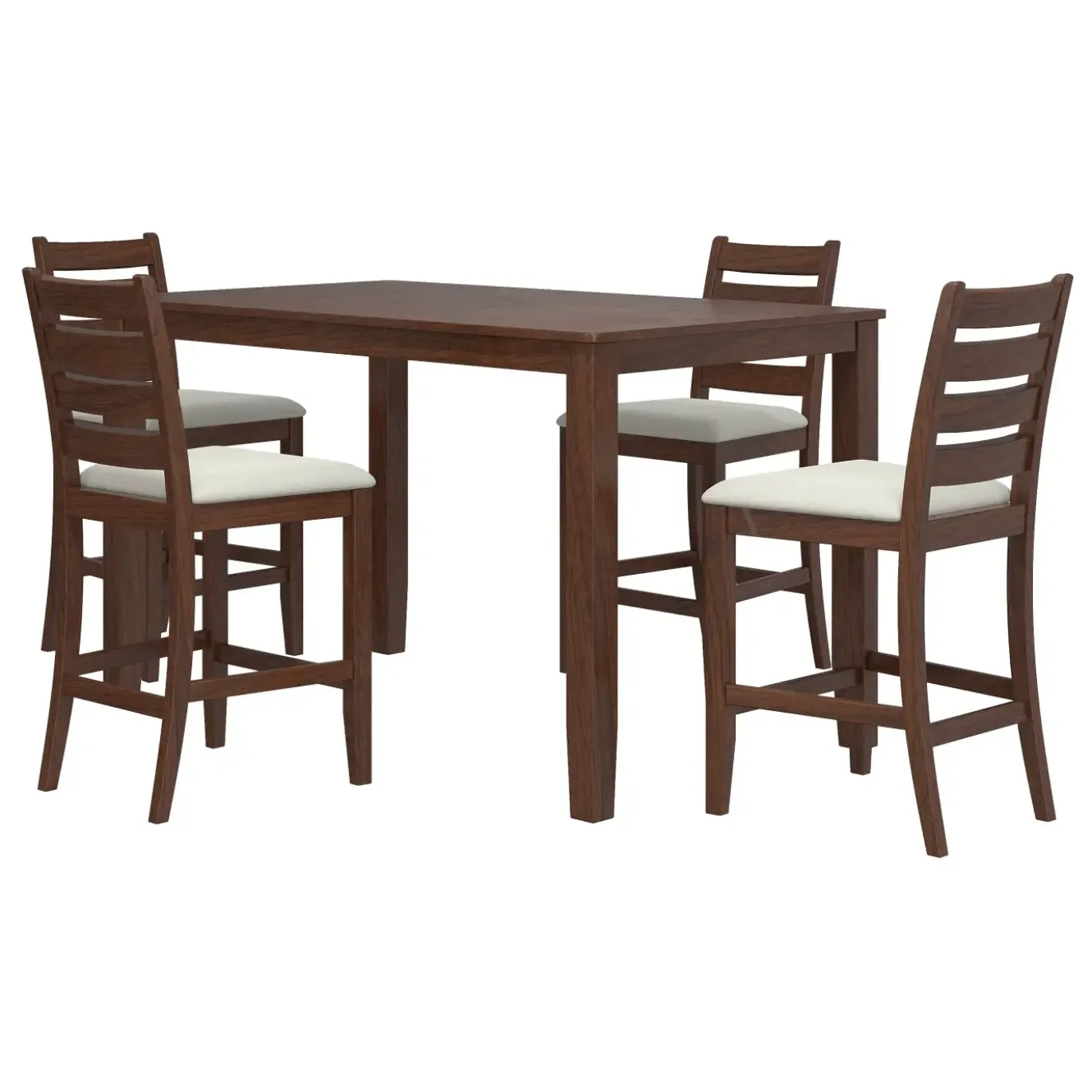 Paseo 5pc Set: Counter Table & 4 Stools