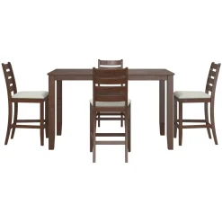 Paseo 5pc Set: Counter Table & 4 Stools