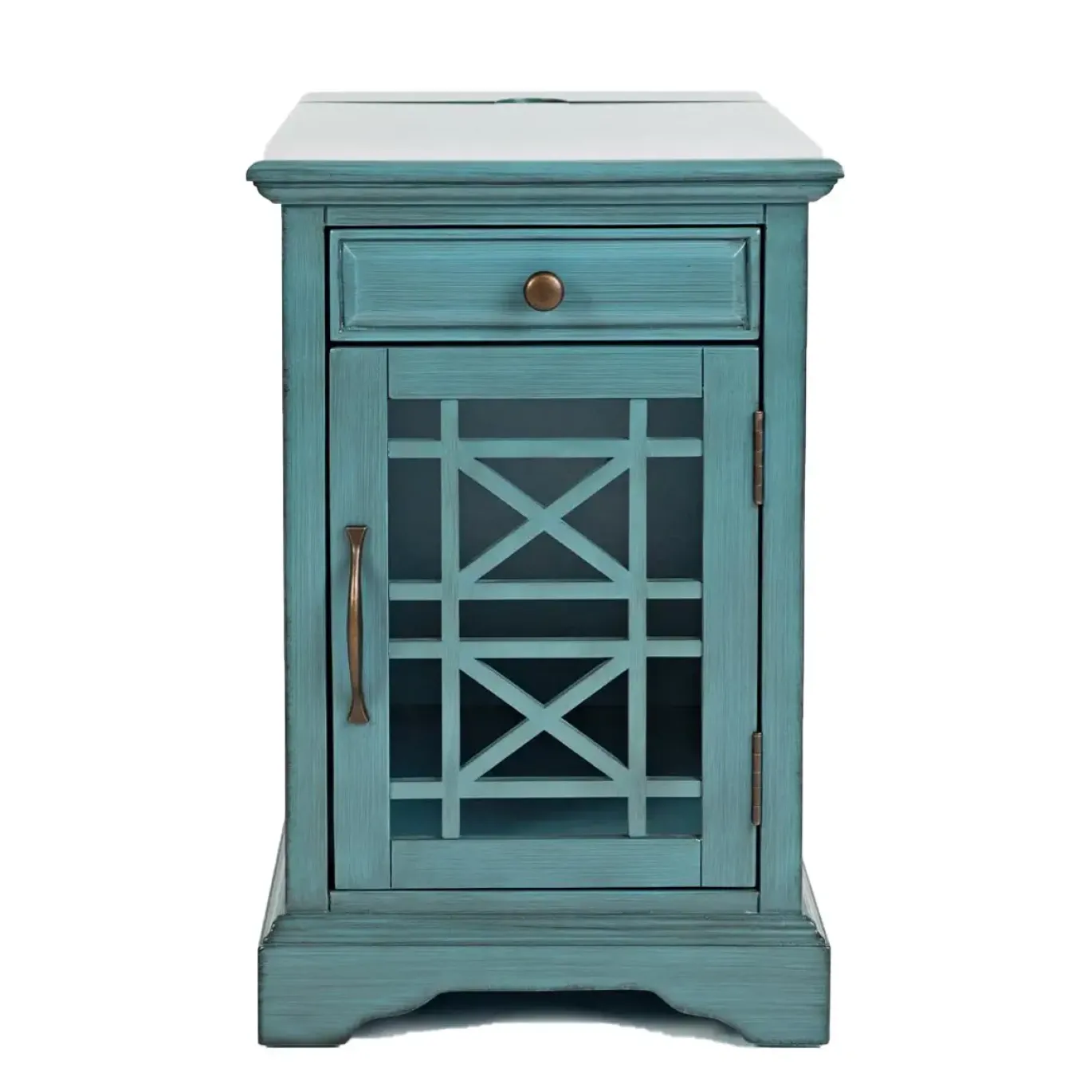 Pennington Chairside Table with Storage and Outlets