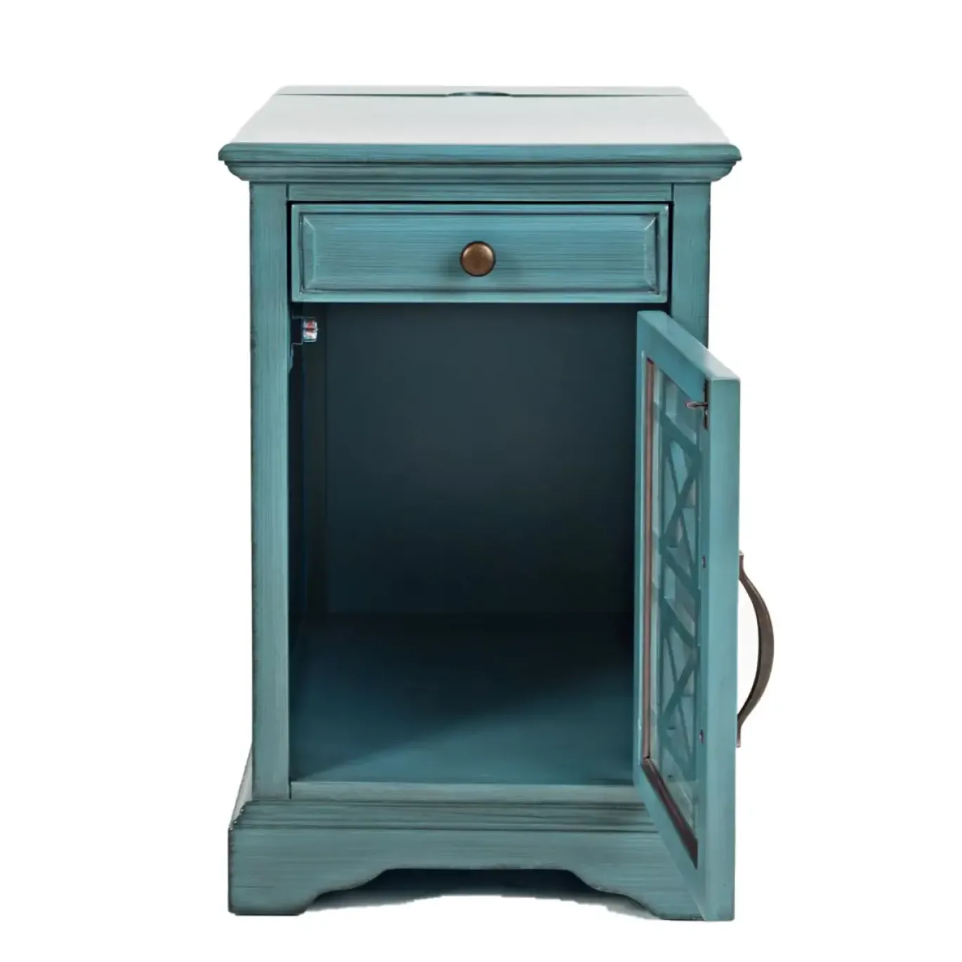 Pennington Chairside Table with Storage and Outlets