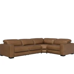 Radiance 4pc Power Leather Sectional