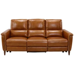 Remy Leather Power Reclining Sofa & Power Reclining Loveseat with Power Headrests