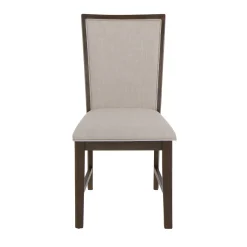 Riley 9pc Dining Set: Extendable Table, 2 Upholstered Chairs & 6 Slat Back Chairs