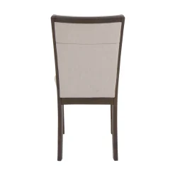 Riley 7pc Dining Set: Extendable Table, Uph Back Chairs