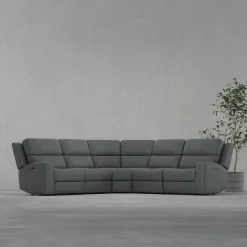 Riverdale 5pc Leather Sectional