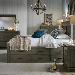 Rivington Gray Captain's Bedroom Set