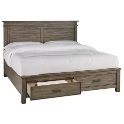 Rivington Gray Panel Storage Bed