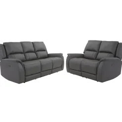 Rockwell Buy the Power Reclining Leather Sofa, Get the Power Recliner Free