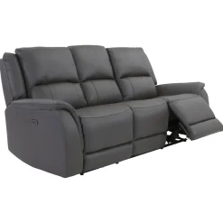 Rockwell Buy the Power Reclining Leather Sofa, Get the Power Recliner Free