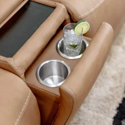 Ryder 3pc Leather Power Reclining Console Loveseat with Heat & Massge
