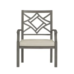 Saint Lucia 5pc Dining Set: Table & 4 Armchairs