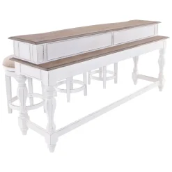 Savannah Console Table & 3 Stools