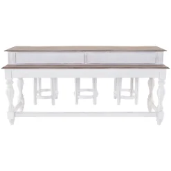 Savannah Console Table & 3 Stools