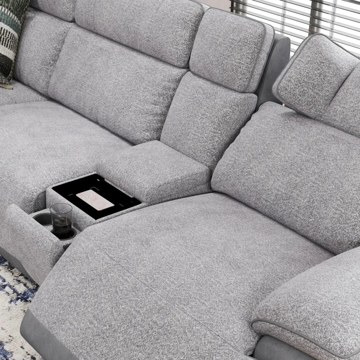 Screenplay 6pc Immersive Sound Power Sectional