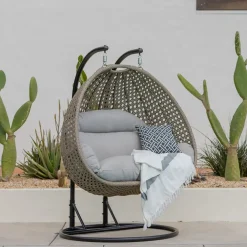 Sea Wall Outdoor Double Basket Chair