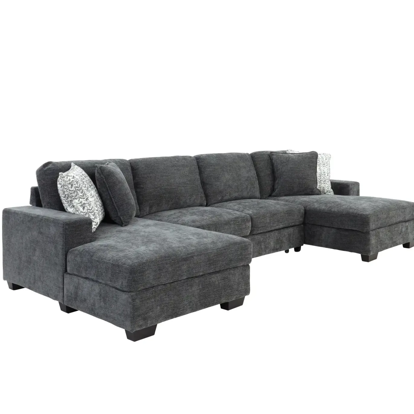 Slumber 3pc Double Storage Chaise Sleeper Sectional