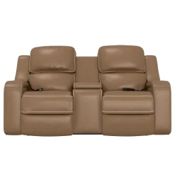Soundwave Living Room Set Immersive Power Leather Reclining Sofa & Loveseat