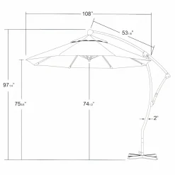 St. Barts 9' Umbrella