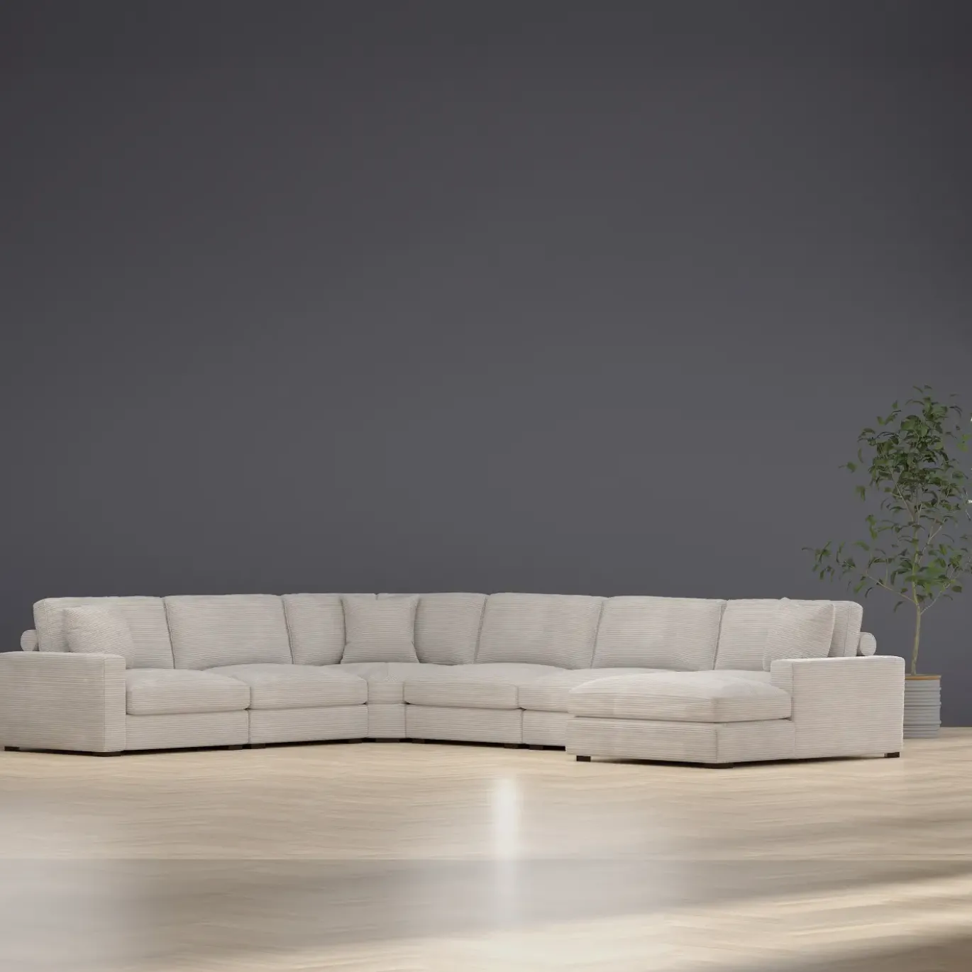 Sydney 6pc Right Chaise Sectional