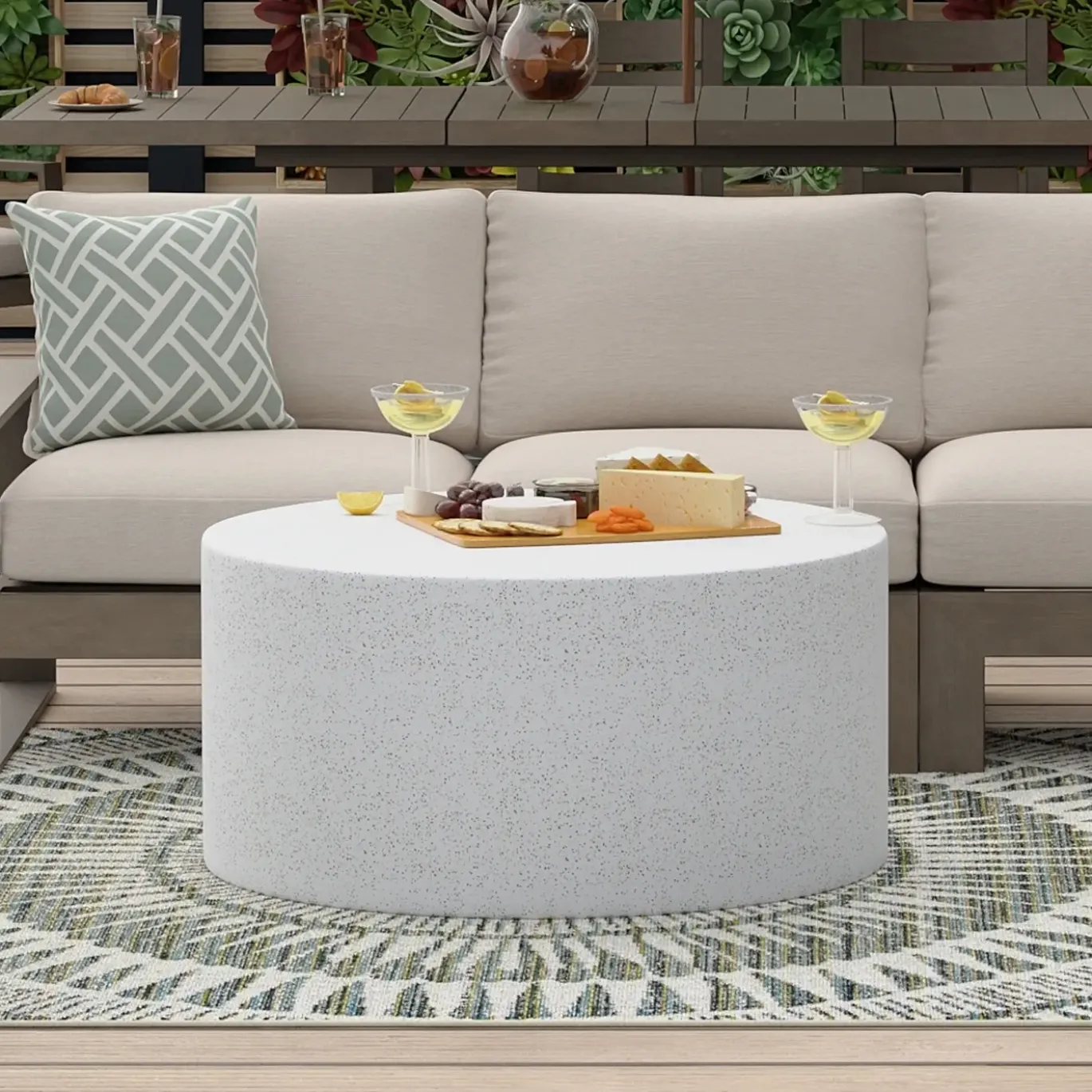 Terrazzo Outdoor Cocktail Table