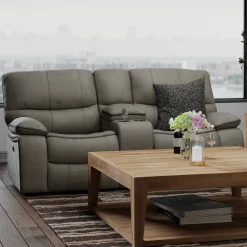 Trilogy Power Reclining Living Room Set-Gray