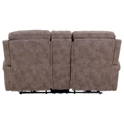 Triplex Power Reclining Console Loveseat