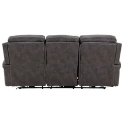 Triplex Power Reclining Living Room Set-Gray