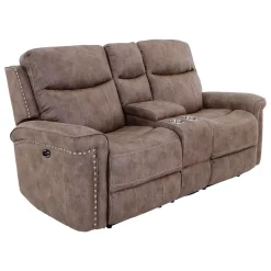 Triplex Power Reclining Living Room Set-Brown