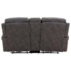 Triplex Reclining Console Loveseat