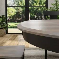 Vibrance Extendable Round Dining Table& 6 Chairs With Custom Finish Options