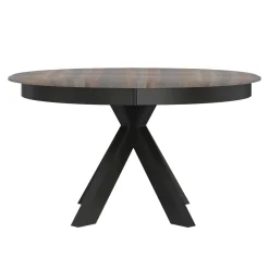 Vibrance Extendable Round Dining Table& 6 Chairs With Custom Finish Options