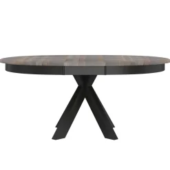 Vibrance Extendable Round Dining Table With Custom Finish Options